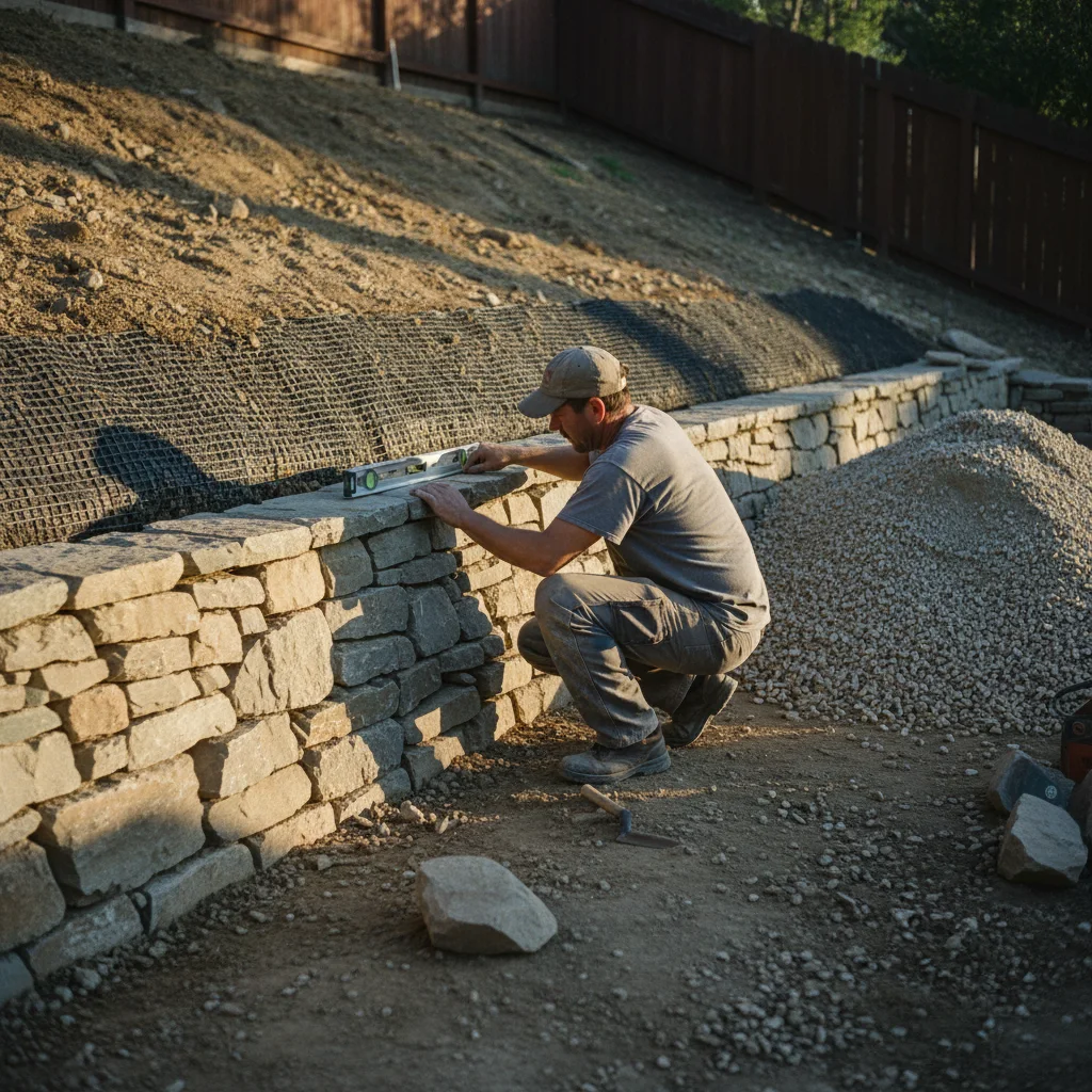 hardscape project documentary photograph
