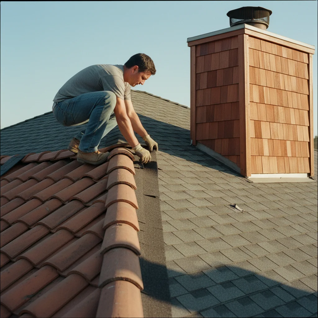 roofing project documentary photograph