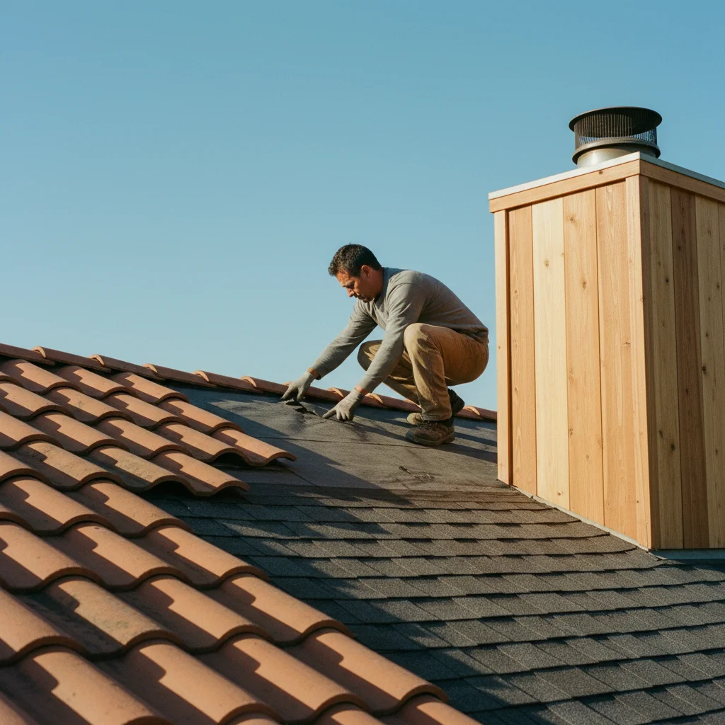 roofing project documentary photograph