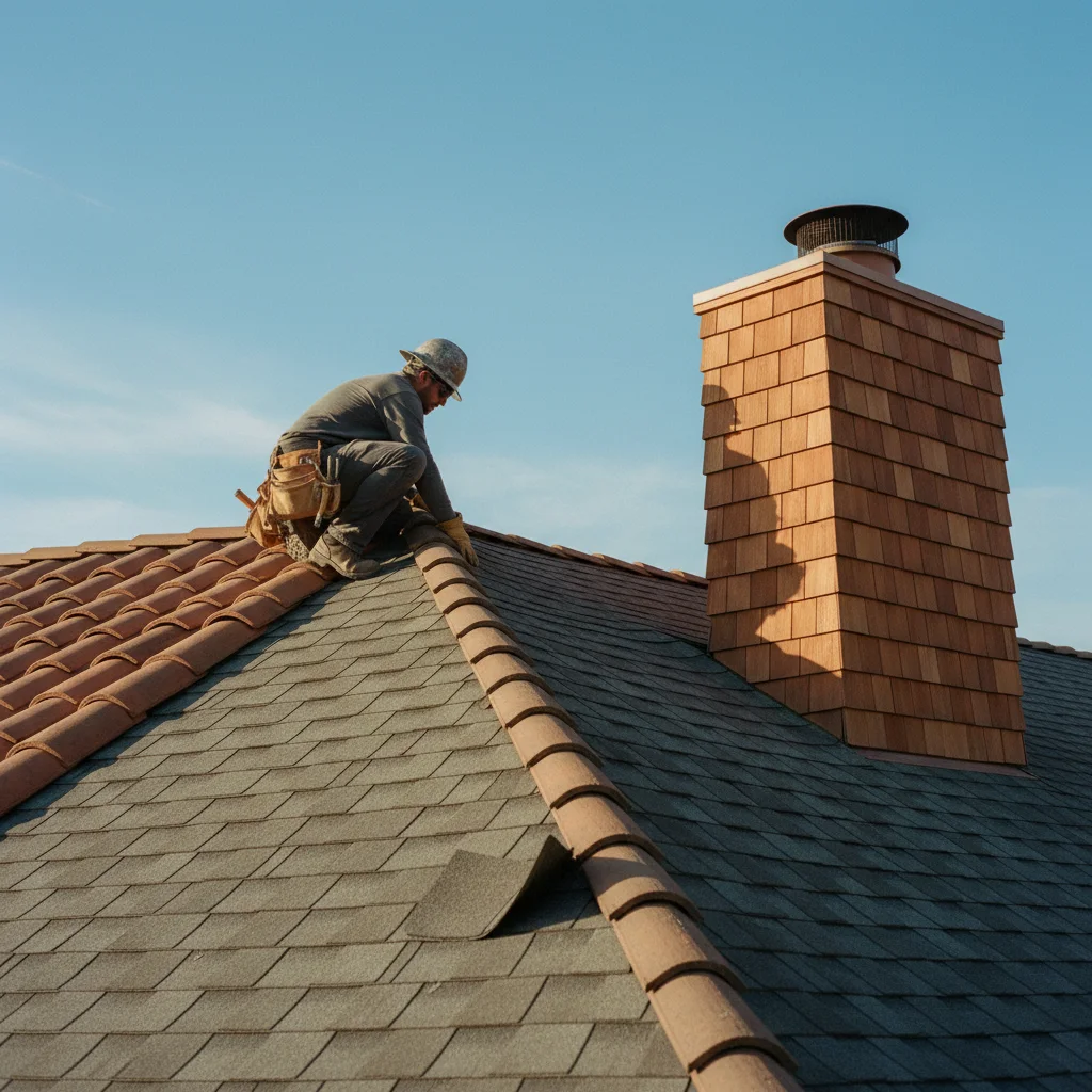 roofing project documentary photograph
