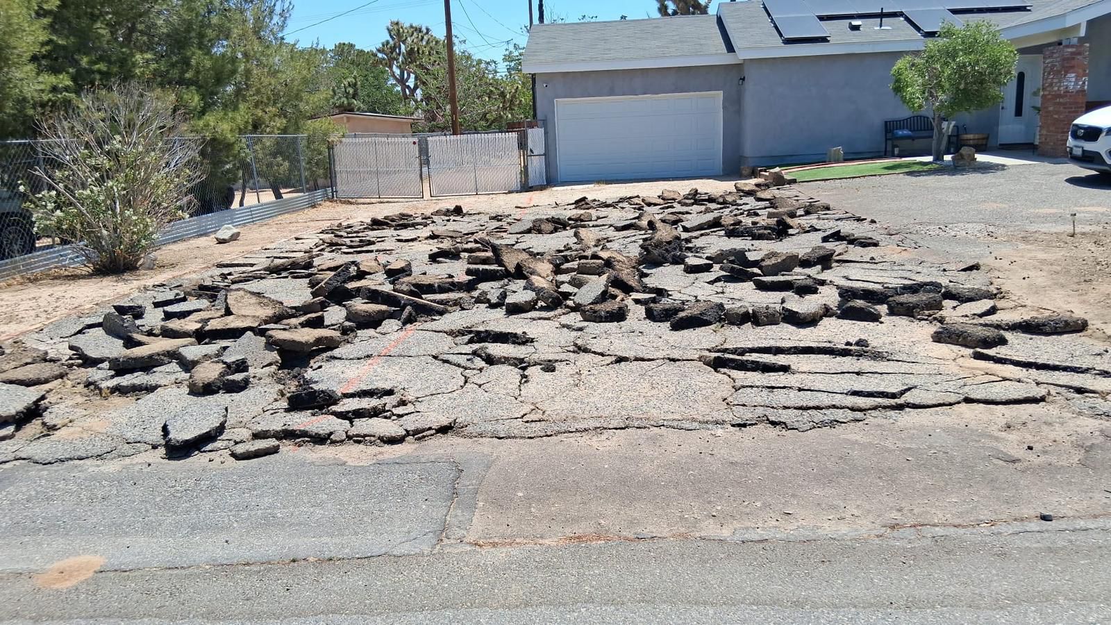 Old Asphalt Driveway Before Replacement